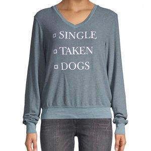 Wildfox “Single Taken Dogs” Sweatshirt. Size M.